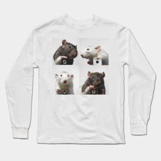 Say Cheese–Rat Photographers Long Sleeve T-Shirt